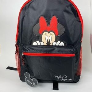 Minnie Mouse Backpack Disney Black Backpack Bag
